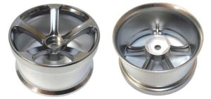 画像1: TOPLINE(トップライン)/TDW-266MC_TDW-286MC/DRS-5 ホイル 30mm幅(マットクローム)2個入