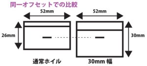 画像3: 【ネコポス対応】TOPLINE(トップライン)/TDW-266MC_TDW-286MC/DRS-5 ホイル 30mm幅(マットクローム)2個入