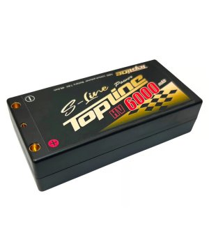 画像1: TOPLINE(トップライン)/TP-516/S-Line Power 6000mAh 7.6V 130C ショートサイズLiPoハイボルテージバッテリー