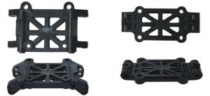 画像1: 【ネコポス対応】TOPLINE(トップライン)/TP-755/RDX用ZEROフロントサスマウント(アッパー/ロア)セット 1セット入
