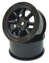 【ネコポス対応】TOPLINE(トップライン)/WAT-020BK/RS ワタナベ エイトスポークホイール オフセット 2 ブラック(2本入)