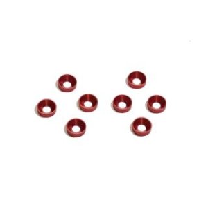 画像2: 【ネコポス対応】ワールドプロ/WP-0025__WP-0030/ジュラルミンM3 皿ワッシャー 8個入