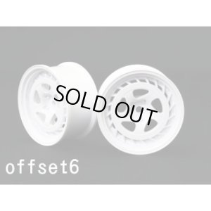 画像2: 【ネコポス対応】ワールドプロ/WW-0606BK_WH/SSR Formula AERO SPOKE ホイール オフセット6(浅リム) 2個入