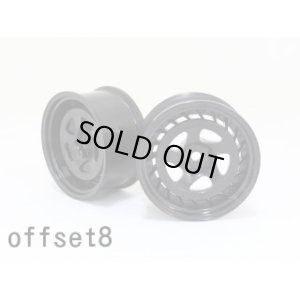 画像1: 【ネコポス対応】ワールドプロ/WW-0608BK_WH/SSR Formula AERO SPOKE ホイール オフセット8(深リム) 2個入