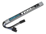 【ネコポス対応】G-FORCE(ジーフォース)/ZAC257/ZAC LiPo 7.4V 1100mAh AK 対応型 ロングタイプ