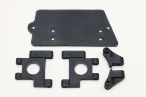 画像1: 【ネコポス対応】YOKOMO(ヨコモ)/ZB-008FW/樹脂製 フロントサスアーム/リヤショックマウント/サーボプレート (ワンダードッグファイター用)