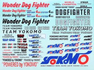 画像1: 【ネコポス対応】YOKOMO(ヨコモ)/ZB-WDD/ワンダードッグファイター デカール (ワンダードッグファイター用)