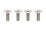 【ネコポス対応】YOKOMO(ヨコモ)/ZC-F38SH/MS2.0 アルミシャーシ用 高精度切削 FH ソケットスクリュー120度 M3×8mm(4本入)