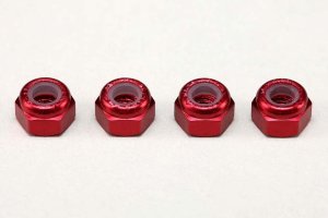 画像2: 【ネコポス対応】YOKOMO(ヨコモ)/ZC-N3ABL_ZC-N3AR_ZC-N3APU/アルミ製 3mm ナイロンロックナット 4個入