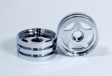 【ネコポス対応】OPTION No.1(オプションNo.1)/ZX03-010/フロントホイール(シルバーメッキ)2本入り/ホーネットEVO/ホーネット、グラスホッパー