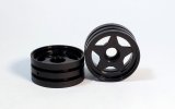 【ネコポス対応】OPTION No.1(オプションNo.1)/ZX03-011/フロントホイール(ブラック)2本入り/ホーネットEVO/ホーネット、グラスホッパー