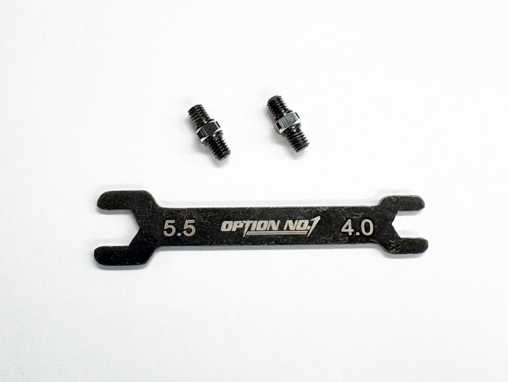 【ネコポス対応】OPTION No.1(オプションNo.1)/PR-001/アルミターンバックル・M3*10mm 2個入(レンチ付）