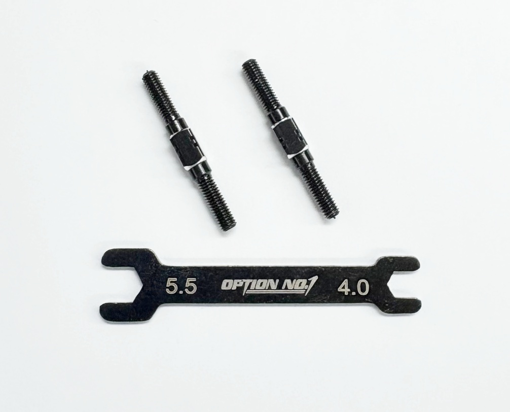 【ネコポス対応】OPTION No.1(オプションNo.1)/PR-007/アルミターンバックル・M3*30mm 2個入(レンチ付）