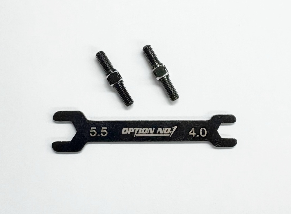 【ネコポス対応】OPTION No.1(オプションNo.1)/PR-002/アルミターンバックル・M3*18mm 2個入(レンチ付）