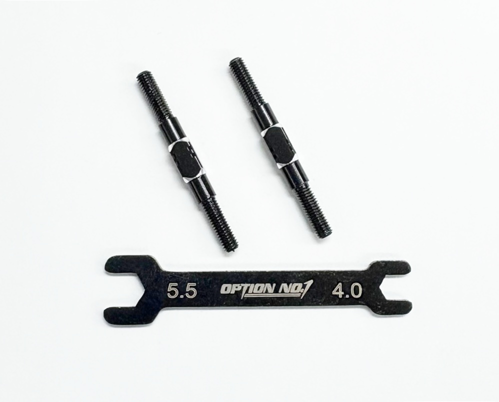 【ネコポス対応】OPTION No.1(オプションNo.1)/PR-009/アルミターンバックル・M3*35mm 2個入(レンチ付）