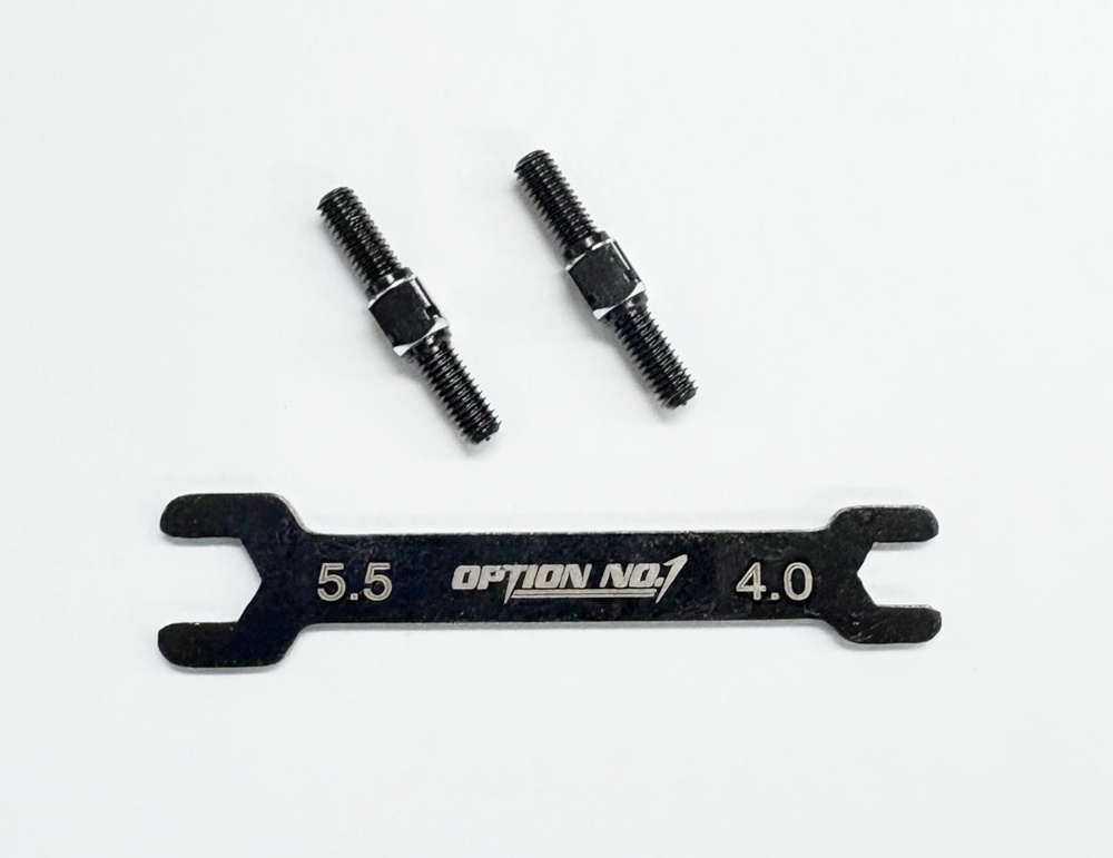 【ネコポス対応】OPTION No.1(オプションNo.1)/PR-003/アルミターンバックル・M3*20mm 2個入(レンチ付）