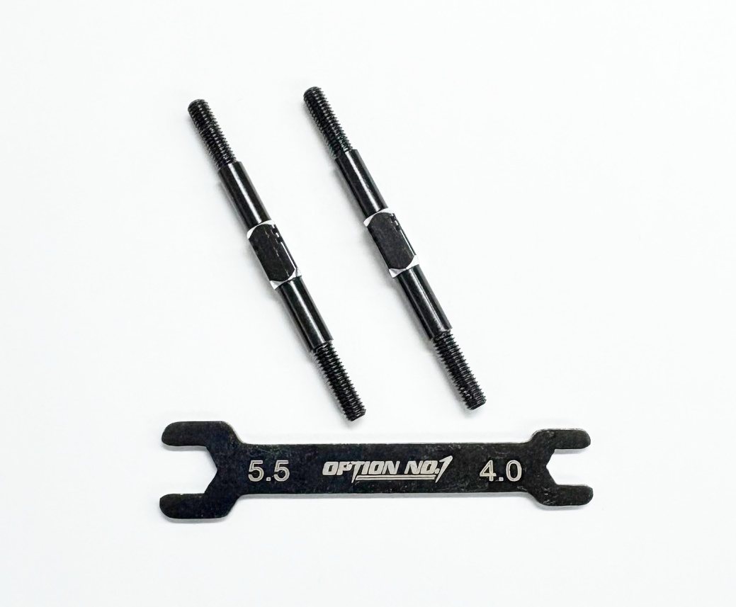 【ネコポス対応】OPTION No.1(オプションNo.1)/PR-013/アルミターンバックル・M3*46mm 2個入(レンチ付）