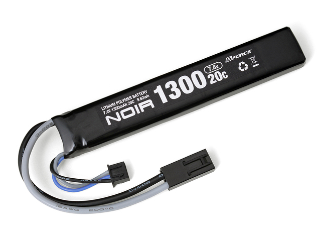【ネコポス対応】G-FORCE(ジーフォース)/GFG903/Noir LiPo 7.4V 1300mAh ストックイン スティックタイプ