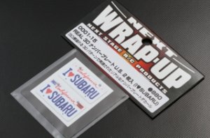 画像1: 【ネコポス対応】ラップアップ(WRAP-UP)/REAL 3DナンバープレートU.S. 2枚入(I LOVE SUBARU)