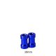 画像: 【ネコポス対応】TOPLINE(トップライン)/0872-FD/ラウンドシェイプアルミポスト 10mm (ブルー、2個入)