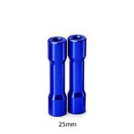 画像: 【ネコポス対応】TOPLINE(トップライン)/0875-FD/ラウンドシェイプアルミポスト 25mm (ブルー、2個入)
