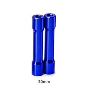 画像1: 【ネコポス対応】TOPLINE(トップライン)/0876-FD/ラウンドシェイプアルミポスト 30mm (ブルー、2個入)
