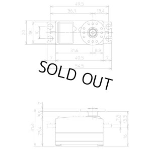 画像4: フタバ(Futaba)/107382-3/S9571SV SRモード対応EPカー用S.BUS方式ロープロデジタルサーボ