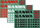 画像: 【ネコポス対応】サンワ(SANWA)/107A90531B__107A90534B/SANWAデカール