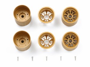 画像1: TAMIYA(タミヤ)/F103 メッシュホイールセット （ゴールド）