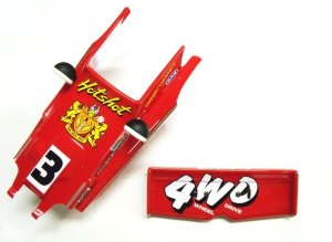 画像1: タミヤアフター/ホットショット用ボディ・ウイング（塗装済）