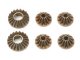 画像: 【ネコポス対応】タミヤ(TAMIYA)/OP-1428/TA06 ギヤデフ用スチールベベルギヤセット（大2個、小4個）