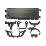 画像: 【ネコポス対応】タミヤ(TAMIYA)/OP-1446/XV-01 カーボン強化K・KK部品（ステアリングアーム・ハッチ)