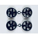 画像: タミヤアフター/19333120/GF-01用ホイル 4個セット(黒)