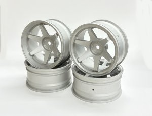 画像1: 【ネコポス対応】OPTION No.1(オプションNo.1)/2410301-4/1/10 オンロードカー用アルミホイール26mm幅 （オフセット+6mm) 4ps