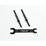 画像: 【ネコポス対応】OPTION No.1(オプションNo.1)/PR-010/アルミターンバックル・M3*38mm 2個入(レンチ付）
