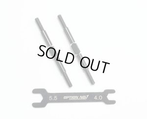 画像1: 【ネコポス対応】OPTION No.1(オプションNo.1)/PR-014/アルミターンバックル・M3*50mm 2個入(レンチ付）