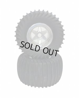 画像1: OPTION No.1(オプションNo.1)/NO-171/デザートタイヤ＆6スポークホイール2本入（GF01、WR02リヤ用）