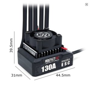 画像2: 【6月上旬発売予定/予約分】RO-ESC130A/ROCKET-RC 130A センサー付ブラシレスESC 