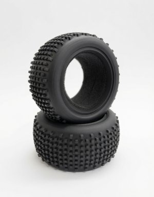 画像1: OPTION No.1(オプションNo.1)/NO-WB10008A/ブロックタイヤ（2WD、4WD/リヤ)2個入	