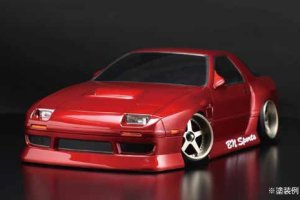 画像2: (7月末発売予定/予約)YOKOMO(ヨコモ)ドリフト用　BNスポーツ　マツダFC RX-7 ボディセット(ライトパーツ/デカール付)　（未塗装/未組立)(未塗装/未組立)