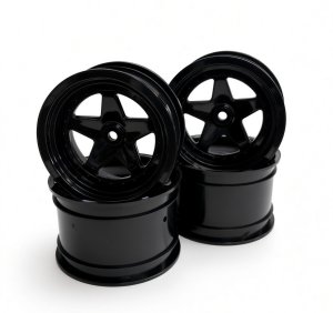 画像1: OPTION No.1(オプションNo.1)/NO-191BK/4WDバギー用5スポークホイール（4本入）黒