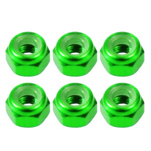 画像3: 【ネコポス対応】EAGLE(イーグル)/2301U-GO_GR_GU_LBL_PI_SI/軽量アルミ ナイロン3mmナット 6個