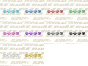 画像1: 【ネコポス対応】イーグル(EAGLE)/2314/軽量アルミ ナイロン2mmナット 4個
