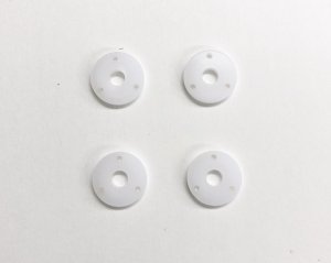画像1: OPTION No.1(オプションNo.1)/2410312/デルリン削り出しダンパーピストン (3穴/4個入)タミヤアルミダンパーセット用/直径9.9mm
