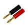 画像1: 【ネコポス対応】EAGLE(イーグル)/2815U2/SP バナナプラグ オス2PCS.(赤・黒)金メッキ済み