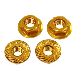 画像5: 【ネコポス対応】EAGLE(イーグル)/3028U2-BK__3028U2-SI/軽量アルミ フランジ4mmロックナット(菊座フランジ)4個