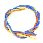 画像: 【ネコポス対応】EAGLE(イーグル)/3221U/シリコン銀コードセット・14G[ゲ-ジ](青、黄、橙各60cm)