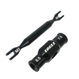 画像2: 【ネコポス対応】EAGLE(イーグル)/3723V2-U3-BK_BL_GU_LBL_PU_RE/SP デュアル・ターンバックルレンチ(3mm/4mm)ボールエンドワインダー付