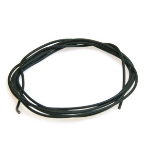 画像1: 【ネコポス対応】EAGLE(イーグル)/3879U-BK/シリコン銀コード・20G[ゲ-ジ](黒120cm)