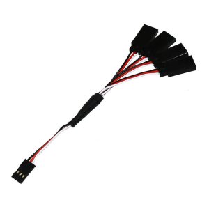 画像2: 【ネコポス対応】EAGLE(イーグル)/3886-4V2/RX四股コネクター20GAワイヤー10cm(フタバタイプ)